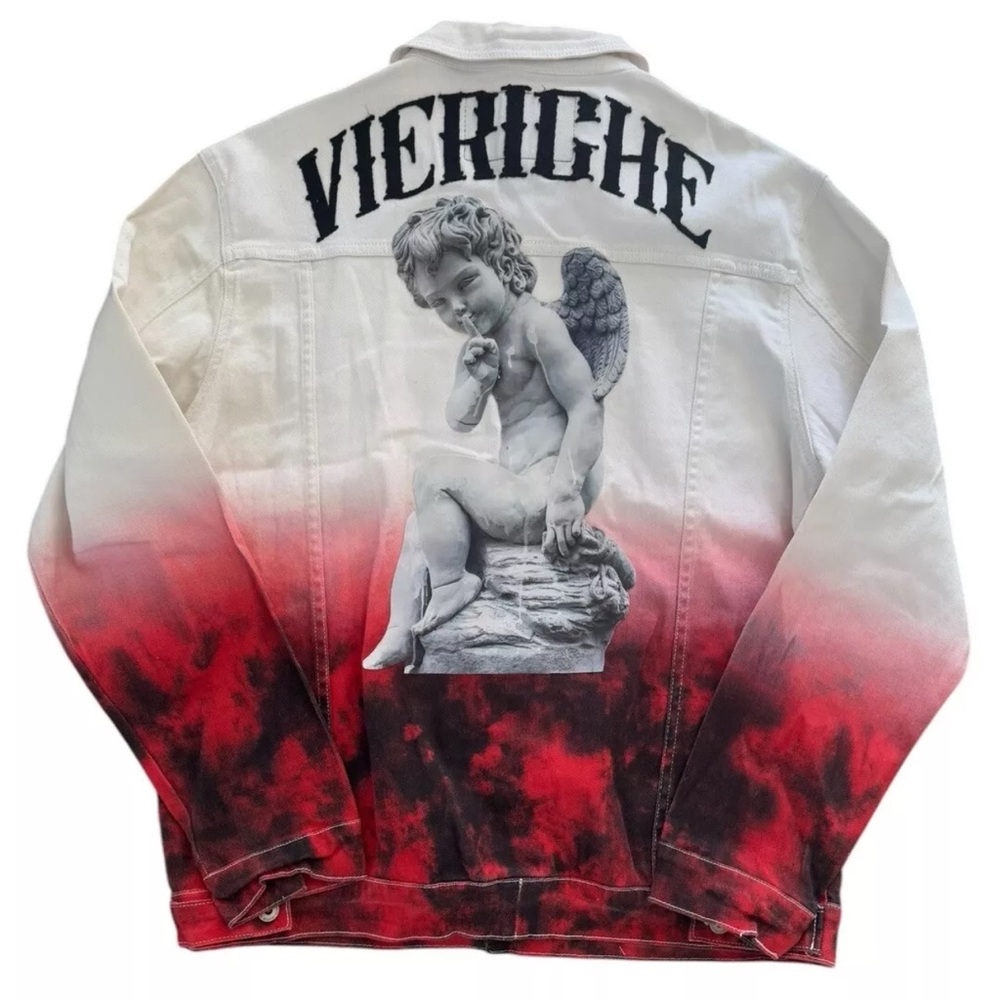 Vie Riche Paris Denim Cherub Jacket Men’s Size 2XL